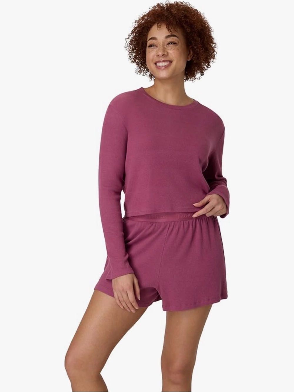 NWT Hanes Two-Piece Pijama Set in Plum
